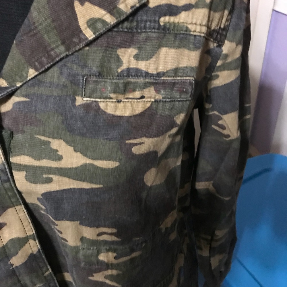 FINAL PRICE Camouflage Utility Jacket Jean Jacket - Picture 4 of 7